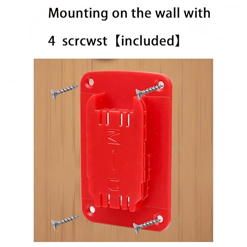 8 Pcs Universal Tool Holders Wall Mount Compatible with M18 18V tools,Also Compatible with Dewalt 12V and 20V Tools(with screws)