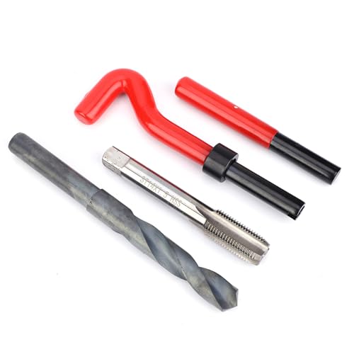 M14x1.5 Thread Repair Kit, 15 Pcs Portable Thread Chaser Set, Thread Metric Inserts Repair Kits, Compatible Hand Tool Set for Auto Repairing - color: M14x1.5