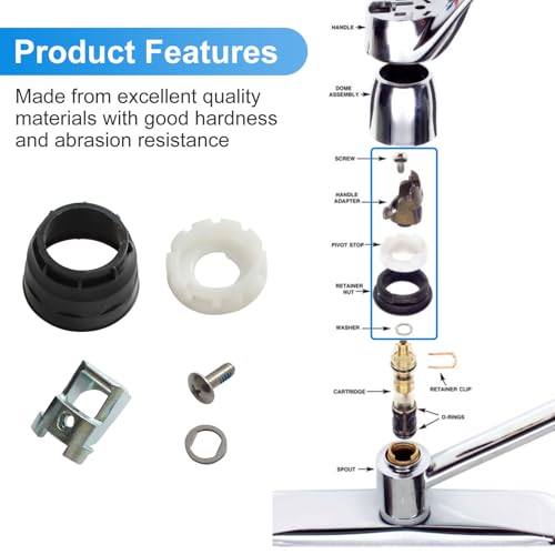 Moen Faucet Repair Kit 93980 - Replacement Single Handle Mechanism for Kitchen Parts