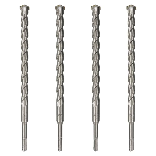 4-Pack SDS Plus 3/4 inch x 8 inch Rotary Hammer Drill Bits, Carbide Tipped for Brick, Stone and Concrete (3/4'' x 8'') - size: 3/4''x8'' (4-Pack)