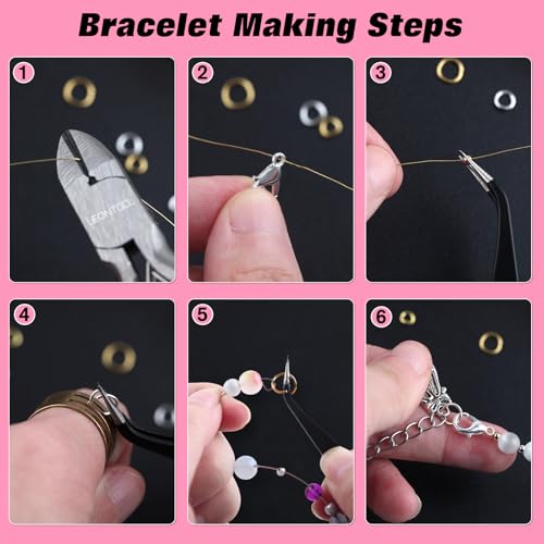 930 Pcs Jump Rings Lobster Clasps with Jewelry Pliers for Jewelry Making and Repair, Needle Nose, Round Nose Pliers and Wire Cutter, Tweezer, Thimble Ring for Wire Wrapping, Bracelets Crafts - style: Jewelry Making Tools Kit