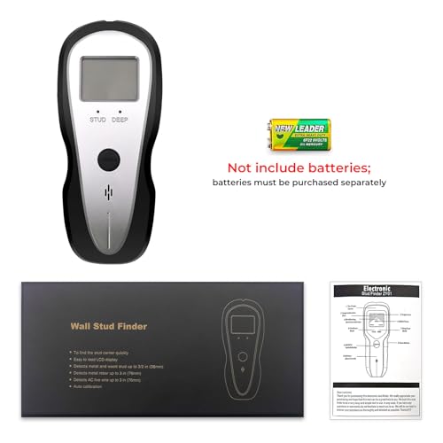Stud Finder Wall Scanner, Electronic Stud Sensor Detector with LCD Display & Deep Scan, Beam Finders for Center & Edge of Wood, Metal,Live AC Wire,Metal Studs,Joist,Metal Pipe,Drywall Framing