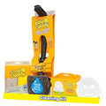 Scrub Daddy Household Cleaning + BBQ Bundle - BBQ Daddy Bristle Free Grill Brush - 2 Microfiber Cleaning Towels - All Purpose Cleaner PowerPaste Cleaning Paste + Scrub Mommy Sponge - style: Microfiber BBQ Bundle