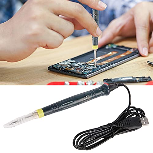Portable USB Soldering Iron, Electric Iiron Welding Pen Home Welding Repair Tool, 5V 8W USB Portable Soldering Iron Kit Rechargeable for Small Parts and Other Small Welding Works