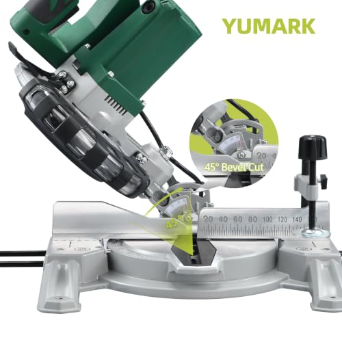 Miter Saw 8-1/4-Inch Compound Miter Saw Single Bevel Table Saw 5000RPM Corded Power Wood Circular Saw Lightweight Chop Saw