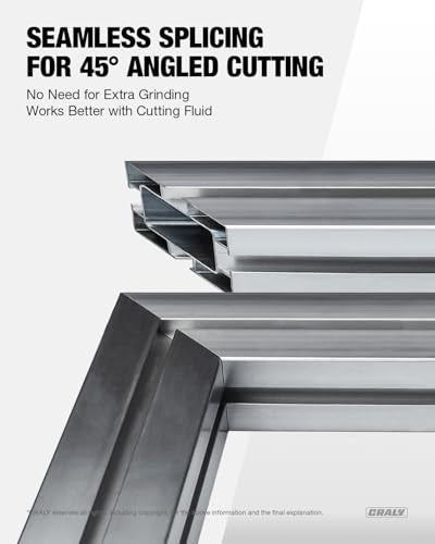 CRALY 5-1/2 Inch 50 Teeth Aluminum and Non-Ferrous Metal Cutting Circular Saw Blade, 5/8 Inch Arbor, Carbide Tipped, Thin Kerf, Black Ice™, for Thin Aluminum, Plastic, Composite(C05550AL-C) - size: 5-1/2", 5/8" arbor, 50T