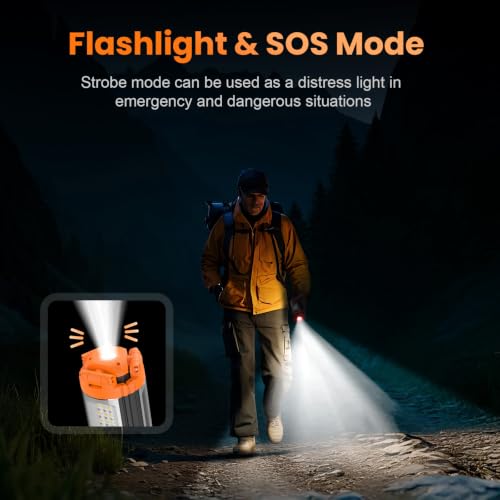 CAVN Rechargeable Camping Light with Tripod Stand - color: Orange