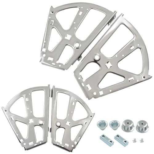 Bivethoi 4 Pcs Shoes Drawer Cabinet Hinges, 2 Layers, Silver - size: 2 Layers(Silver)