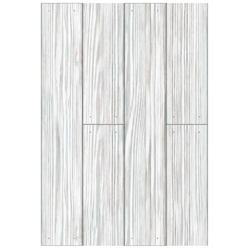 Main Street Peel and Stick Wallpaper Sheets, Distressed Wood Grey, 12-Pack - style: Distressed Wood Grey