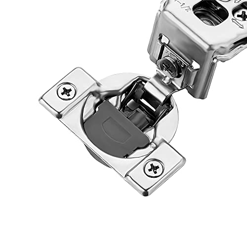 Ravinte 1-1/2 Inch Overlay Soft Close Hinge Kitchen Cabinet Hinges 60 Pack | 30 Pairs， Stainless Steel, Satin Nickel, Cabinet Hardware, Face Frame Fit, Adjustable For Kitchen, Cupboard, Furniture Doors - size: 1-1/2 inch Overlay