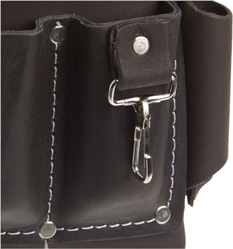 McGuire-Nicholas Electrician Tool Pouch, 12 Pocket, 1 Pack, Brown - style: 12 Pockets, Oil-Tanned Leather, Tool Pouch