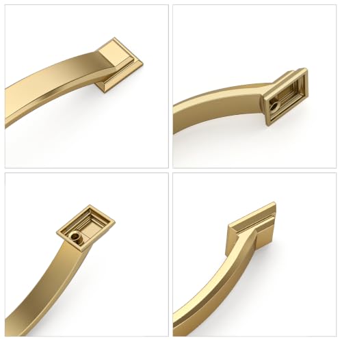 10 Pack 3.75 inch（96mm Champagne Bronze Cabinet Pulls, Champagne Gold Cabinet Handles Kitchen Arch Cabinet Hardware for Bathroom Drawer - color: Champagne Bronze, size: 3.75 inch（96mm）, style: 10 Pack