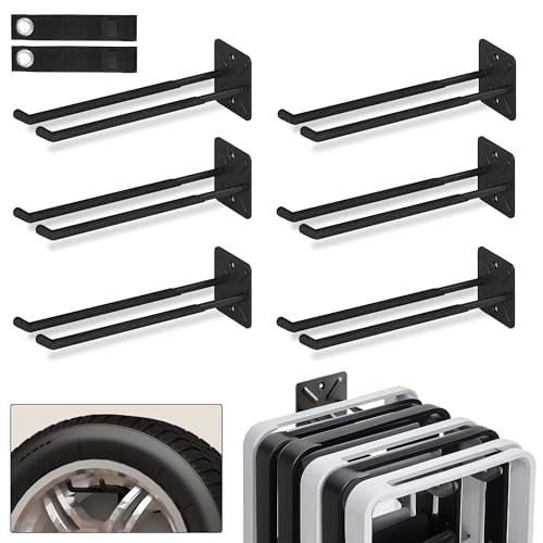 Nacial Garage Wall Hangers, Heavy Duty Ladder Hooks, 12.4 Inch 6 Pack - size: 6