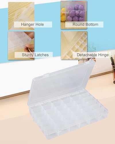 6 Pack 36 Grids Bead Organizer Small Parts Organizer