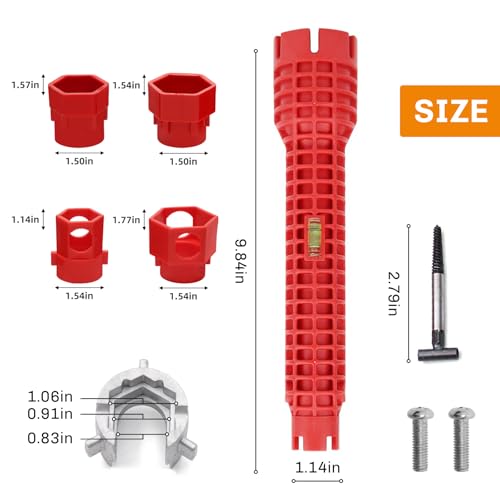 14-in-1 Faucet & Sink Wrench, Multi-Functional Tap Spanner Tool - style: Fourteen-in-One