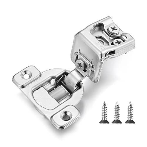 Soft Close Cabinet Hinges for Kitchen, 1-1/2” Overlay, 4 Pack - size: 1-1/2 Inch Overlay
