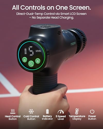 Massage Gun with Heat and Cold, Deep Tissue Percussion Massager Gun