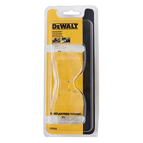 DEWALT DPG54-1C Safety Glasses, ANSI Z87.1+ Impact Rated, Clear Lens - size: One Size