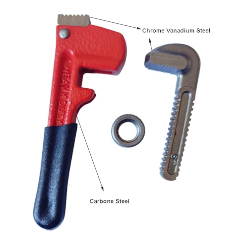 6 Inch Small Pipe Wrench Adjustable Heavy Duty for Tight Spaces
