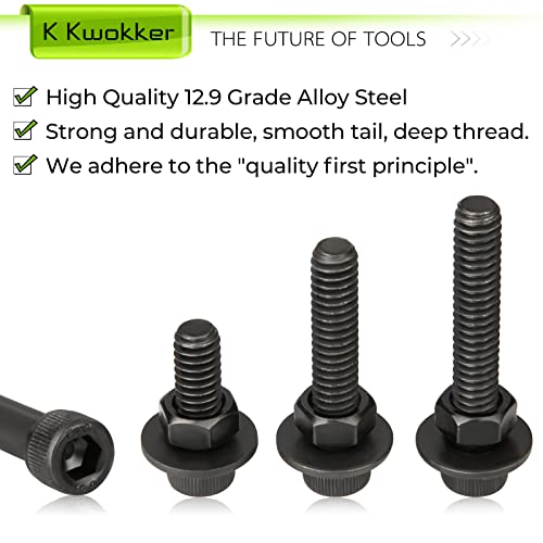 1/4-20 Hex Socket Head Cap Screws and Nuts Kit, 7 Sizes 220Pcs - size: A. 1/4-20