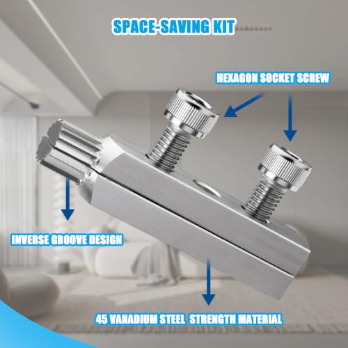 Broken Pipe Extractor Tool Adjustable Thread Nipple Remover Set forPlumbers