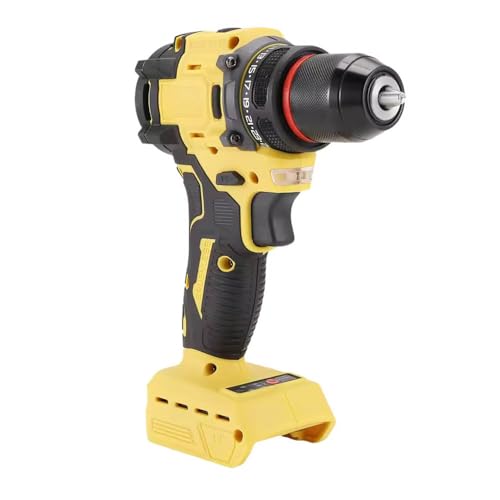 Brushless Drill Driver Compatible for Dewalt 20V Battery (No Battery), Cordless 2 Speed (0-450/1800RPM), 25+1 Torque, 3/8" Keyless Chuck for Home Repair