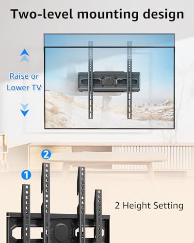 EconoMe TV Wall Mount for Most 32-65 inch Flat Screen/LED/4K TVs, TV Mount with Swivel and Tilt Articulating Dual Arms, Full Motion Wall Mount up to 16” Stud, Max VESA 400X400mm, up to 99lbs - size: for 32-65 inch TV,Full Motion TV Mount