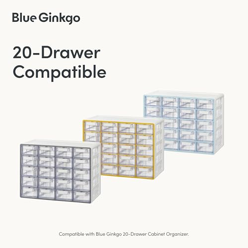 Blue Ginkgo 20-Drawer Cabinet Dividers, 20-Pack - color: Clear, size: 20 Drawer