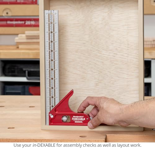 Woodpeckers inDexable Square System, 300MM Combination Square, Feature Packed Combo Woodworking Square - color: Metric, style: Combo Square