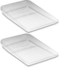 Wooster 2-Pack R406-11 Deluxe Tray Liner, 11-Inch, Clear, Polyethylene Terephthalate (PET), Standard, Tray Liner