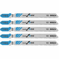 Bosch T118G 5 pc. 3-5/8 in. 36 TPI Basic for Metal T-Shank Jig Saw Blades - size: 5 Count (Pack of 1)
