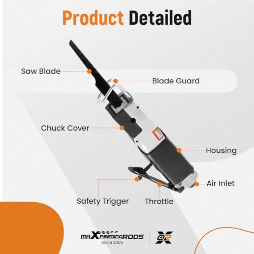 maXpeedingrods Air Reciprocating Body Saw and File Accessories Kit