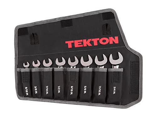 TEKTON Stubby Combination Wrench Set, 8-Piece | WRN01086 - size: 8-Piece (5/16-3/4 in.), style: Pouch