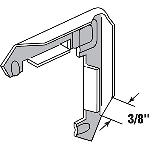 Prime-Line PL 14318 Window Screen Frame Corner, 3/8 in. x 3/8 in., Aluminum (20 Pack)
