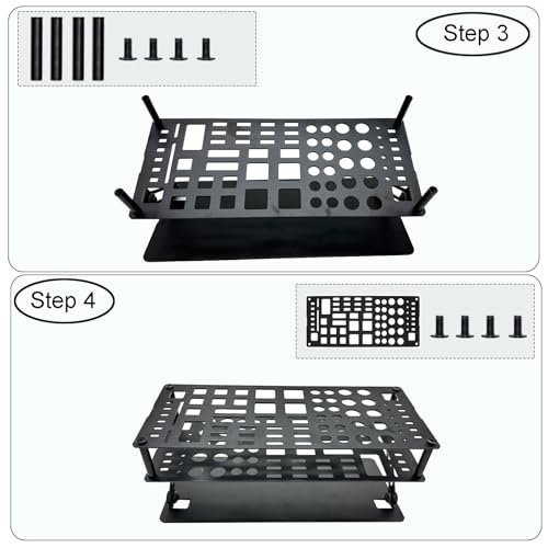 Screwdriver Organizer Holder Angle and Height Adjustable Screwdriver Storage Rack for Desktop RC Repair Tool