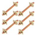 6 Pcs Countertop Connector Bolts, M8x100mm Joint Fasteners, Furniture Fastening Connectors, Drawbolt/Bed/Butcher Block Joint Connector Kit,Miter Draw Bolt Countertop Flip Connectors