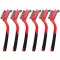 6 Pcs Wire Brushes for Cleaning, Stainless Steel Bristles Scratch Brush Set for Polishing, Rust Removal & Deep Cleaning
