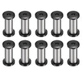 HARFINGTON 10pcs Knife Handle Screws 6 x 20mm M4 Torx Sink Head Stainless Steel Pocket Knife Pivot Pin Folding Knives Bolts Fasteners for Blade Fixing, Black/Silver - size: 6 x 20mm