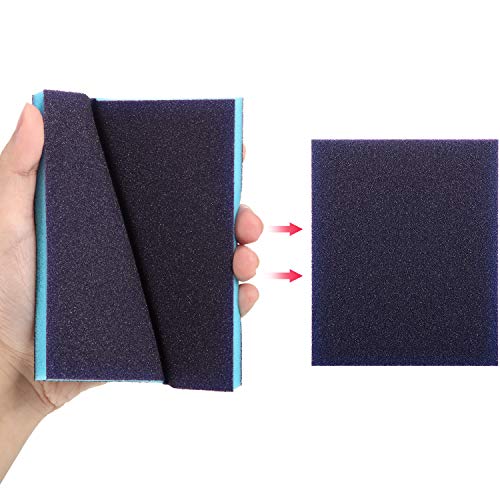 Sanding Sponge Grit Sanding Blocks, Washable and Reusable Sand Sponge Kit, 12 Pieces (Coarse Grade)