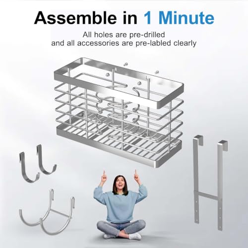 2026 Upgraded 3-in-1 Universal Hair Tool Organizer, XL Size, Sliver - color: XL-Silver