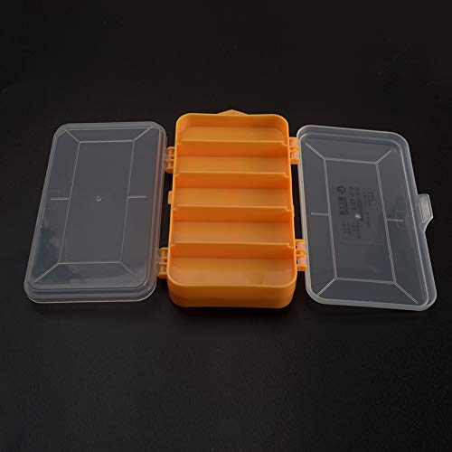 Screw Storage Box, Double Side 13-Grids Hardware Box Organizer,Portable Small Parts Screw Hardware Organizer, Multifunctional Storage Tool Case for Screws Nuts Nails Bolts(Yellow)