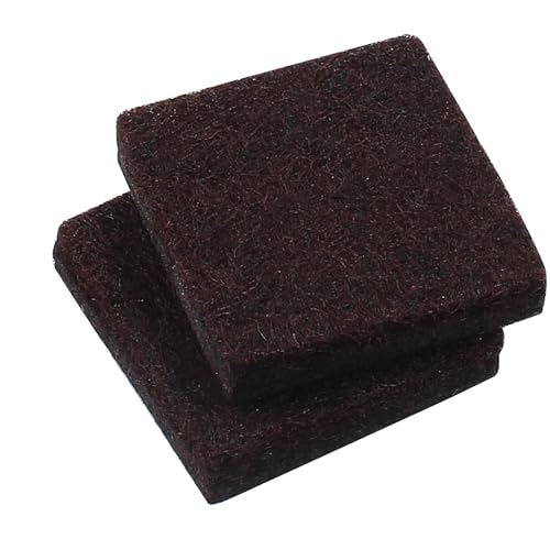 48 Pcs 1"/25mm Square Felt Furniture Pads, 5mm Thick, Brown - size: 1 inch
