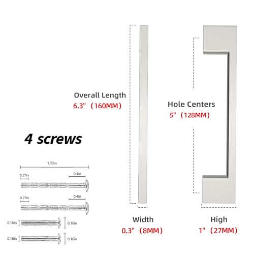10 Pack 5 Inch(128mm) Cabinet Pulls Brushed Satin Nickel Cabinet Handles Zinc Alloy Drawer Pulls Solid Cabinet Hardware - color: Brushed Satin Nickel, size: 5'' Hole Center(128mm)
