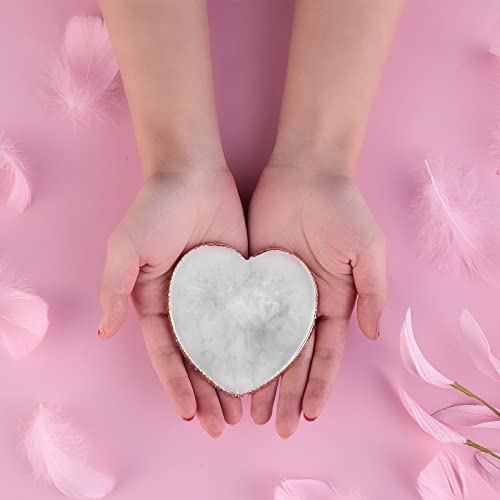 Resin Nail Art Palette Nail Mixing Palette Polish Color Mixing Plate Golden Edge Nail Holder Display Board Heart Shape Cosmetic Mixing Tools - color: Style 1