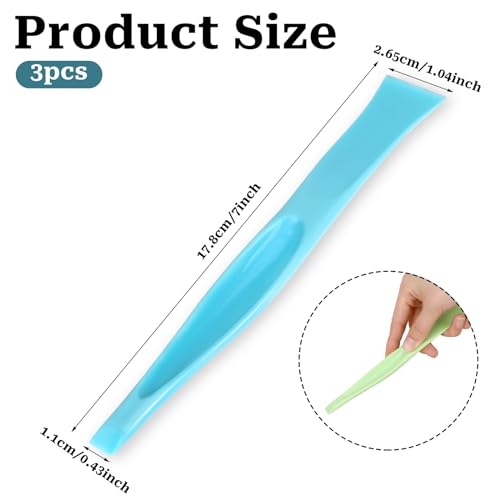 2 in 1 Plastic Scraper Tool,Multi-purpose No-Scratch Scraping Tools Small Scraper Cleaning Tool for Removing Oil Stains, Dirt, Paint, Sticker Remover(3 Pack)
