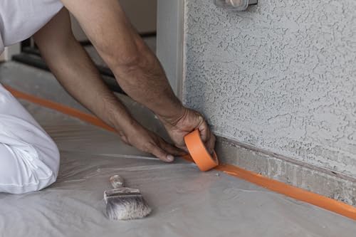 FrogTape ProGrade Orange Painters Tape 2 Inch Wide (1.88 in x 60 yd), High Adhesion Masking Tape for Indoor & Outdoor Applications, Orange, 18 Roll Pack (288435) - size: 18 Rolls, 1.88” x 60 Yds