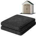 ToLanbbt Outdoor Storage Shed Floor Mat, 6.6 x 6.6 FT Waterproof Carport Mat, Washable Furniture Pad with Non Slip Backing for Dust, Oil, Protection, Storage Shed Not Included - size: 6.6 x 6.6 FT