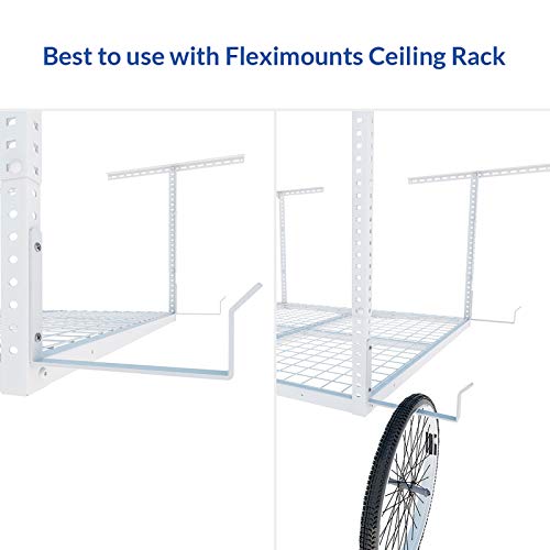 FLEXIMOUNTS 2 Pack Add-On Storage Utility Hooks, White - color: White