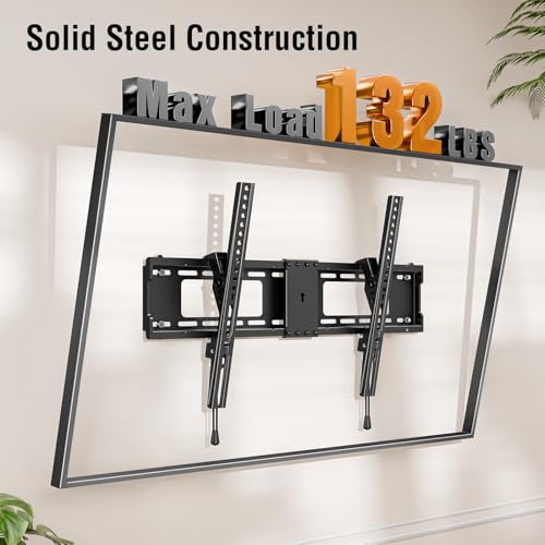 Tilting TV Wall Mount Heavy Duty for Most 37-85 Inch TVs Up to 132 lbs - size: TV 37-85", Low Profile
