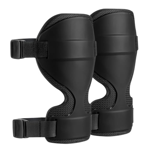 Knee Pads for Men and Women, Hard Shell Knee Protectors with Foam Padding, Adjustable Straps, Heavy Duty Knee Support for Outdoor Training, Hiking, Camping, Gardening and Construction Work